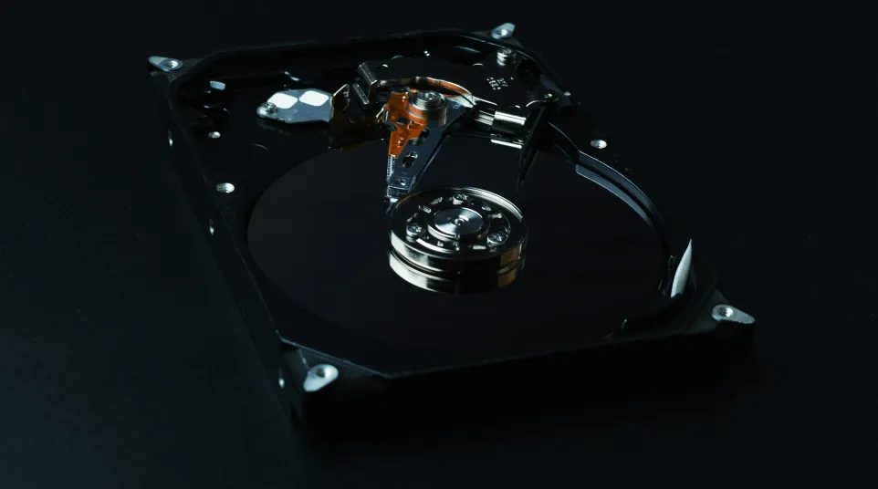 a black and silver object
